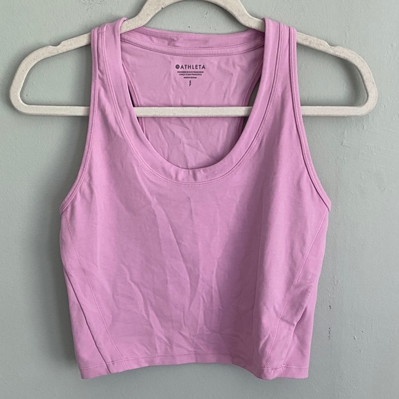 Athleta Tops - Athleta Women’s Cropped Pink Tank Top Size Small